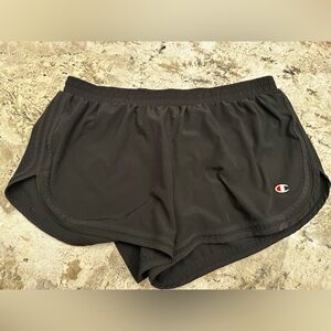 Champion Black Logo Shorts